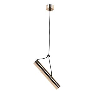 Corpuri de iluminat suspendat E27 Auriu Mat, cablu 1m, aluminiu
