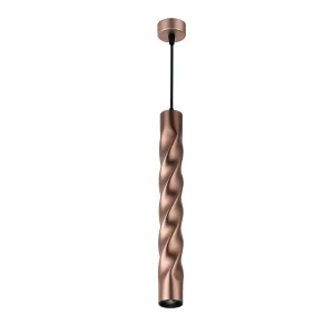 Lampă suspendată GU10/MR16 55x300mm Coffee Gold