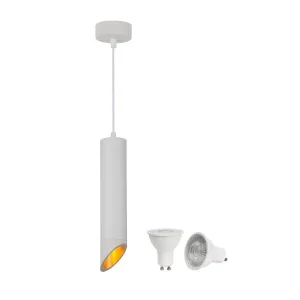 Lustră suspendată LED 5W GU10 2700K Lumină Caldă Alb-Auriu Optonica