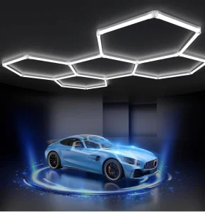Set Iluminat Hexagonal LED 192W 23040lm Lumină Rece 6000K 5 Panouri