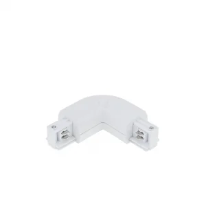 Conector L pentru șină 4 fire alb Optonica OT1-B4