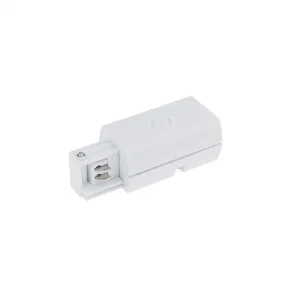 Conector L Alimentare Șină 4 Fire Alb Optonica