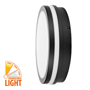 Lampa LED CCT, neagra, 24W, 3000K/4000K/6500K, 220V-240V AC, IP54