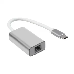 Adaptor LAN la USB-C Gigabit 1000 Mbps Optonica Aluminiu Silver