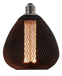 Bec LED E27 2.5W Decorativ Sticlă Aurie-Neagră 1800K Optonica