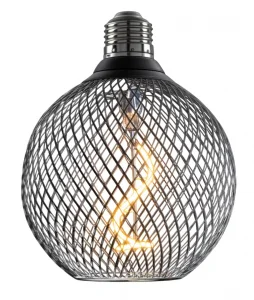 Bec LED E27 2.5W Decorativ Sticlă Aurie-Neagră 1800K Optonica
