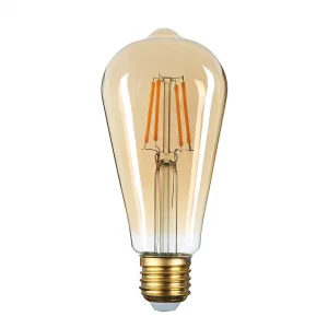 Bec LED E27 4W Lumină Caldă 2800K Sticlă Aurie Optonica