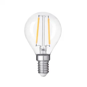 Bec LED Filament G45 E14 4W Sticlă Clară Dimabil Optonica