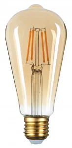 Bec LED E27 8W Filament ST64 Lumină Caldă 2800K Sticlă Aurie Optonica