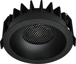 Spot LED Încastrabil 15W COB CCT Reglabil Rotund Negru Bridgelux
