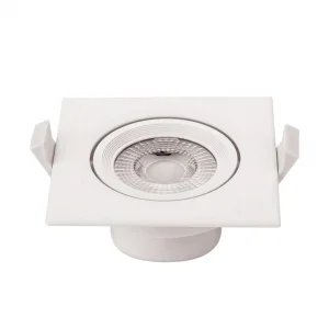 Panou LED COB Pătrat Rotativ 7W Lumină Caldă Optonica