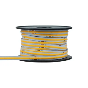 Bandă LED COB 24V 10W 3000K Lumină Caldă 5m Optonica