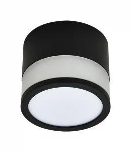 Spot LED Aplicat COB 7W Rotund Negru 3000K Optonica