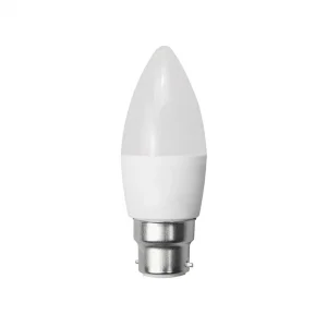 Bec LED B22 6W Lumină Caldă 2700K Formă Lumânare C37 Optonica