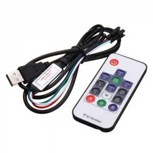 Controller LED Digital 14 Taste RF 5V pentru Benzi LED Adresabile Optonica