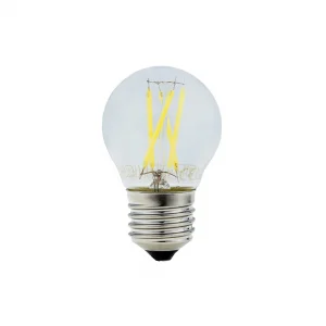 Bec LED Filament E27 G45 4W Lumină Rece 6000K Optonica