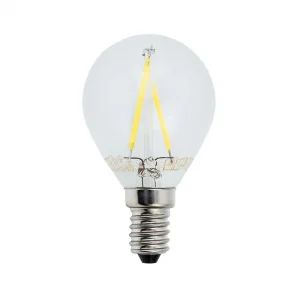 Bec LED Filament G45 E14 2W Lumină Rece 6000K Optonica