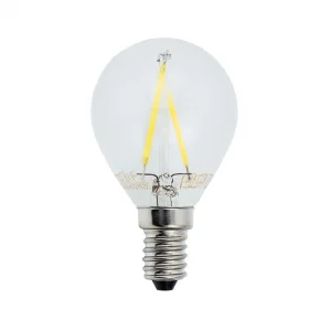 Bec LED Filament G45 E14 2W Lumină Neutră 4500K Optonica