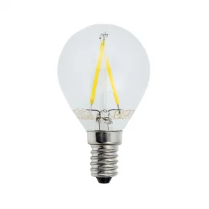 Bec LED Filament G45 E14 2W Lumină Caldă 2700K Optonica