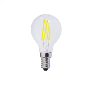 Bec LED Filament G45 E14 4W Lumină Rece 6000K Optonica