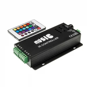 Controller LED RGB cu Telecomandă și Funcție Muzică 144W Optonica