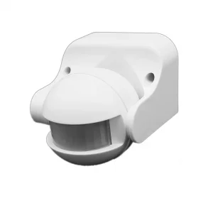 Senzor Mișcare PIR 180° IP44 300W Alb Exterior Optonica