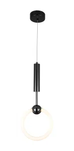 Lampă Suspendată LED 10W 800lm Lumină Caldă 3000K Negru Optonica