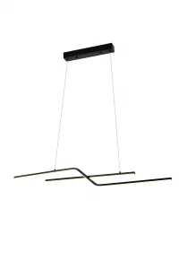 Lampă Suspendată LED 24W 1920lm Lumină Caldă 3000K Sand Black Optonica