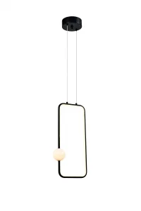 Lampă Suspendată LED 15W 1200lm Lumină Caldă 3000K Negru Nisip Optonica
