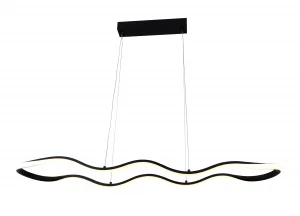 Lampă Suspendată LED 24W 1920lm Lumină Caldă 3000K Sand Black Optonica
