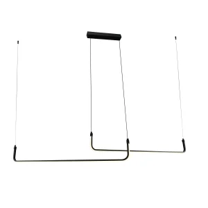 Lampă Suspendată LED 25W 2000lm Lumină Caldă 3000K Negru Nisip Optonica