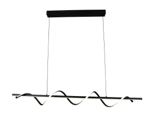 Lampă Suspendată LED 30W 2400lm Lumină Caldă 3000K Negru Mat Optonica