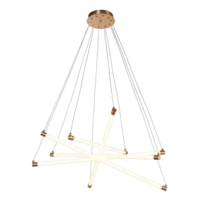 Plafonieră LED Suspendată 35W Ø800mm Lumină Caldă 3000K Cupru Optonica