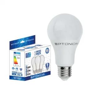 Set 3 Becuri LED E27 15W 1320lm Lumină Caldă 2700K Optonica