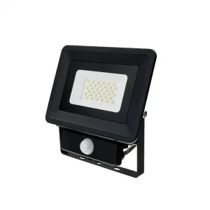 Proiector LED 30W cu Senzor Mișcare, Lumină Caldă 2700K, IP65