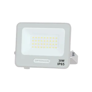 Proiector LED 30W Optonica 2700lm Lumină Caldă 3000K IP65 Alb