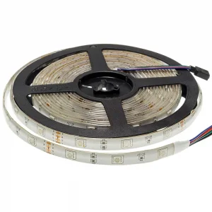 Bandă LED RGB 5050 30 LED/m Impermeabilă IP65 Lumină Multicoloră