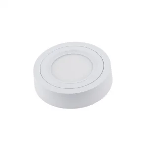 Panou LED Rotund Aplicat 6W 375lm Lumină Rece 6000K Premium CRI>95