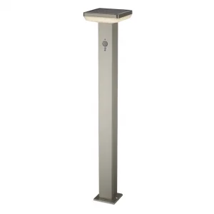 Lampă Solară LED pentru Grădină 4.4W cu Senzor, Aluminiu Inox, 600lm Optonica