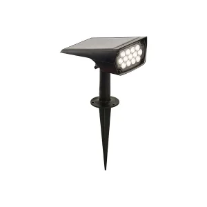Lampă Solară LED Grădină 2W 160lm Lumină Caldă 3000K cu Țăruș Optonica