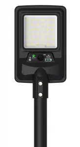 Lampă Stradală Solară LED 8W 1500lm IP65 cu Telecomandă și Senzor PIR