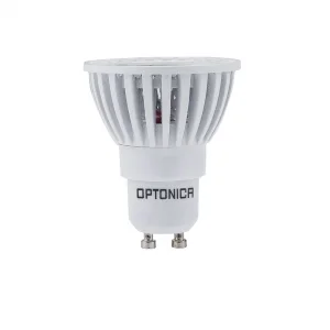 Spot LED GU10 6W 480lm Lumină Caldă 2700K 50° COB Alb Optonica
