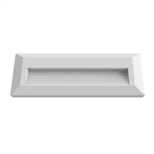 Lampă LED Trepte 3W Lumină Caldă 3000K Alb Dreptunghiular IP65 Optonica