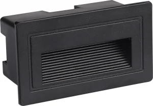 Lampă LED Trepte Pătrată Neagră 3W IP65 Lumină Neutră 4200K Optonica