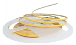 Bandă LED COB Slim 7W/m 24V 3mm Lumină Caldă 3000K Optonica