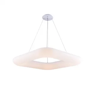 Plafonieră LED Suspendată 50W 3500lm Lumină Caldă 3000K Pătrat Alb Optonica