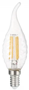 Bec LED E14 4W Filament Twist Flacără 2700K Lumină Caldă Optonica