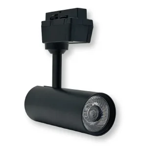 Spot LED pe șină 12W Bridgelux COB 1200lm Lumină Neutră 4000K Negru