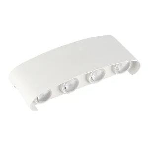 Aplică LED Perete 8W 680lm Lumină Caldă 3000K Alb IP65 Optonica