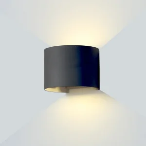 Aplică LED Perete 6W Lumină Neutră 4000K Corp Negru Rotund Optonica